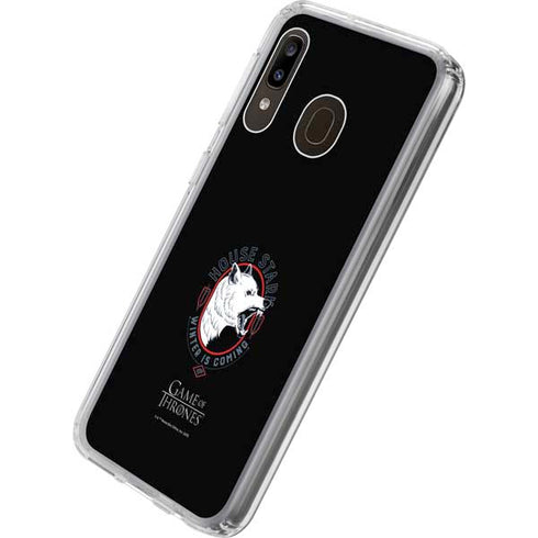 Game of Thrones: House Stark Direwolf Galaxy A20 Clear Case